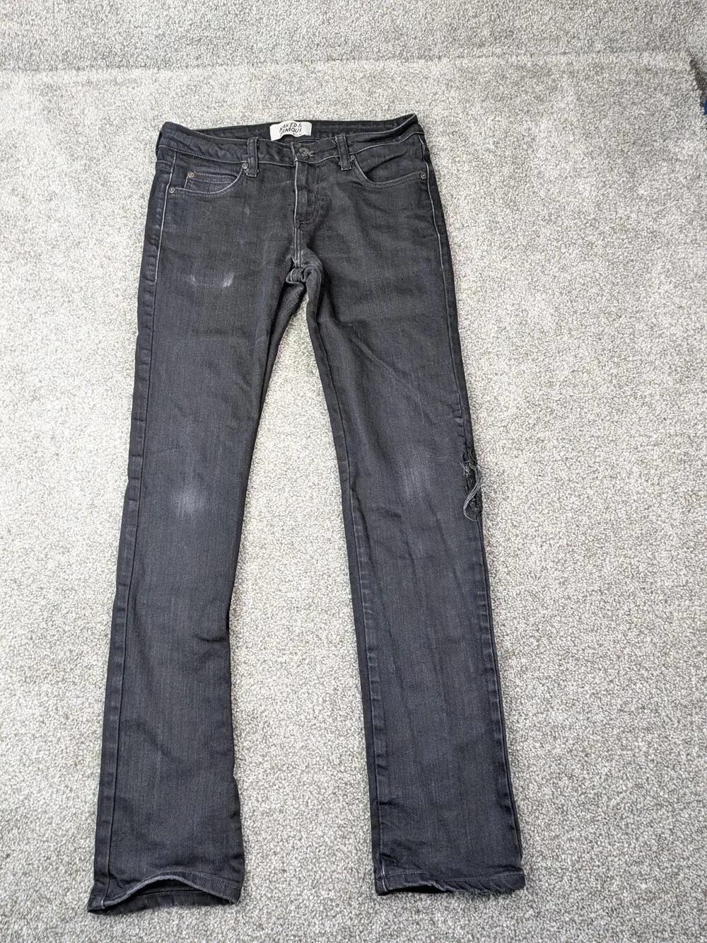 Naked & Famous Denim Jeans Mens 31 Black Super Skinny Guy Power Stretch 013010